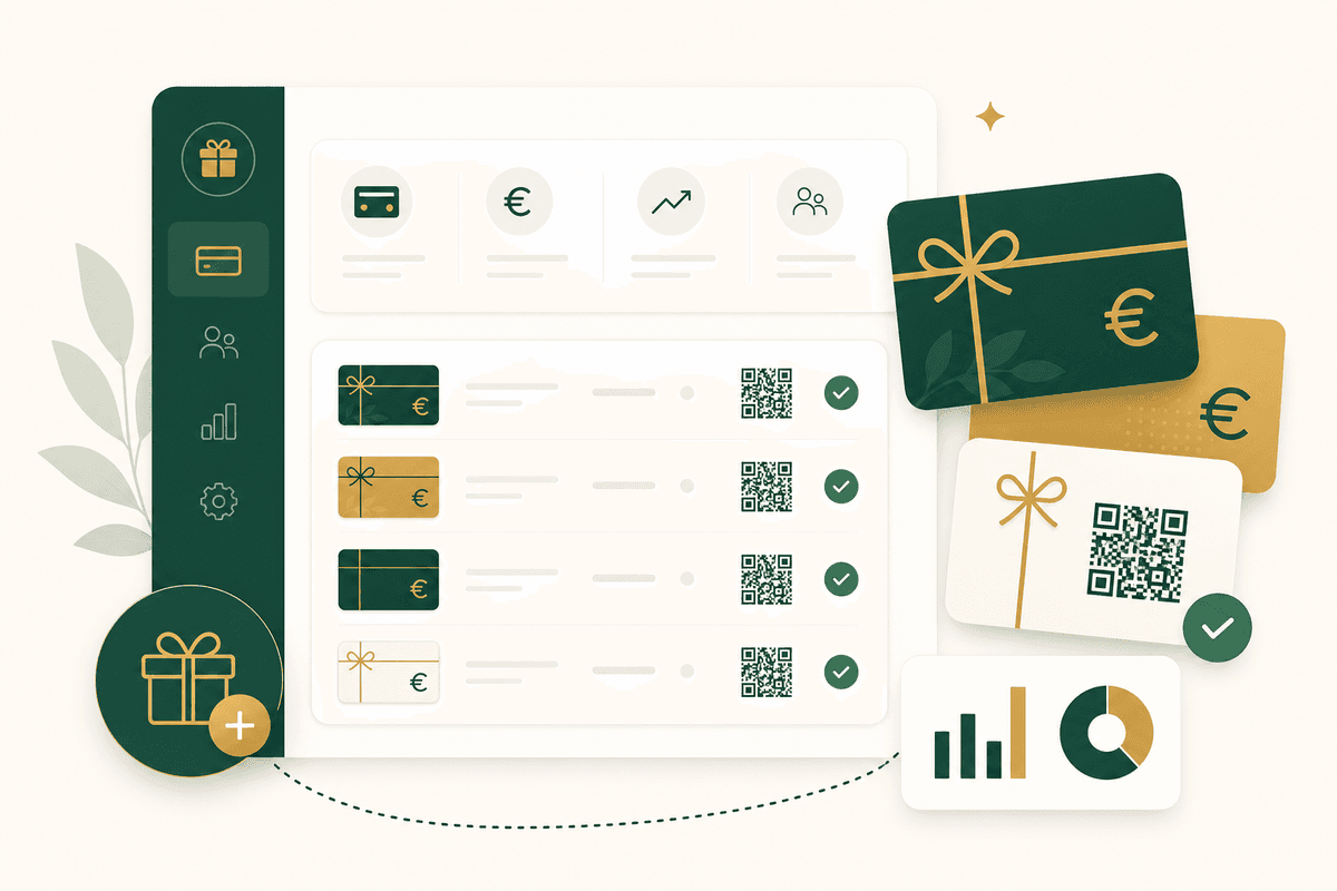 Managing gift cards in Kadova